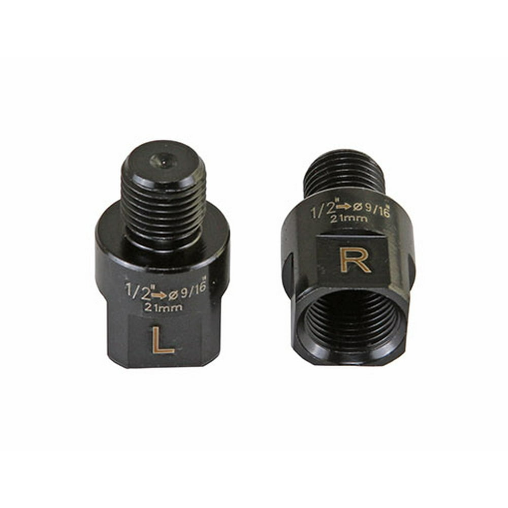 Lowrider Black Bike Pedals Extenders 1/2" to 9/16" 456.