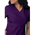 thumbnail image 4 of Sivvan Women's Scrubs Mock Wrap Top (Available in 15 Colors), 4 of 7