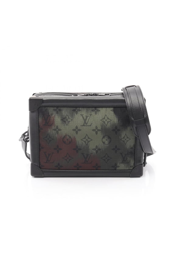 Pre-Owned Louis Vuitton Soft Trunk Monogram Camouflage Shoulder Bag/Handbag, Nylon and Leather,...