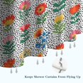 thumbnail image 6 of Pioneer Flower Floral Print Pattern Shower Curtain 36"x72", Bathroom Decorative Shower Curtain Set with 12 Hooks, Waterproof Washable, 6 of 6
