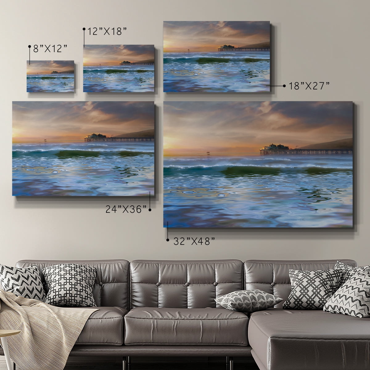 Wexford Home The Pier Premium Gallery Wrapped Canvas, 40" x 60" - Ready to Hang