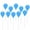 Light Blue, variant on 10-Piece Balloon Cake Toppers Set - Colorful Clay Balloon Picks, Round Shaped for Cupcakes & Cakes, Ideal for Birthday, Wedding, & Valentine's Day Party Decorations
