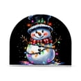 thumbnail image 2 of Dailycode Napkin Holder for Table Acrylic Kitchen Paper Tissue Dispenser, Cute Snowman with Colorful Lights, 2 of 9