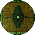 thumbnail image 1 of Ahgly Company Indoor Round Persian Green Traditional Area Rugs, 6' Round, 1 of 1