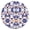 Floral & B, variant on Zebra Pattern Round Tablecloth - Elastic Edge Waterproof & Spill-Proof Dining Table Cover for Families, Restaurants - Abstract Colorful Zebra Aesthetic, Durable & Easy to Clean