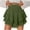 Army Green, variant on Lace Skorts for Womens Dressy Casual Shorts Hollow Out Luscious Curvy Skort Teen Girls Y2K Solid Color Skirt Multi-Layered Ruffle Pleated Flowy Short Skirts