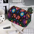 thumbnail image 7 of Sikiie Colorful Floral2 Print Flip Double-layer Pencil Case, All-purpose Stationery Bag for Study and Office, Zipper Design, Unisex, 7 of 7