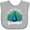 AC-Heather Grey, variant on Inktastic Peacock Girls Baby Bib