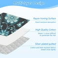 thumbnail image 4 of Blue Flowers on Black Background Ironing Mat Blanket for Table Top Travel Portable Ironing Board Pad 47.2x27.6 Inch, 4 of 6
