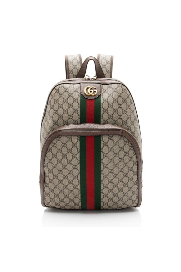 Pre-Owned Gucci GG Supreme Ophidia Medium Backpack