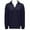 Navy, variant on Women's Oversized V-Neck Knit Sweater - Fall Winter Drop Shoulder Long Sleeve Solid Color Comfort Pullover Top For St Patricks Day Outfits,Size:XL