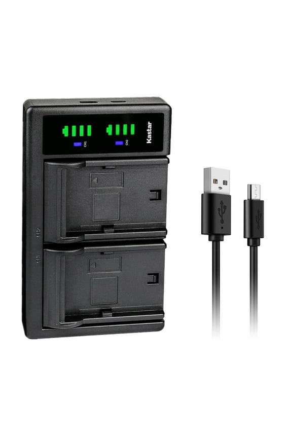LTD2 USB Battery Charger Replacement for Soxi HDD-9000A HDD9000A Easypix DVX5233 Vivikai HD-OC2312 JAY-tech VideoShot C20 Rollei Movieline SD-23 Cameras