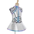 thumbnail image 3 of TSSOE Robe Alien pour Filles Enfants Robe de Danse Anime Mignonne Sequins Sans Manches Évasée Ligne A Cosplay Argent 16, 3 of 6