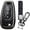 Long Keychain-black, variant on Key Fob Cover Compatible with Chevrolet Cruze Trax Spark Sonic 2011-2022 3 Button Keychain Case Holder Protector,Long Keychain-black