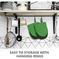 thumbnail image 4 of HEETLY 7-Inch Mini Oven Mitts,1-Pair Set,500°F Heat Resistant with Neoprene Grip,Green, 4 of 8