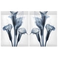 thumbnail image 5 of Wobogo Arum Lilies Kitchen Curtains 2 Piece Set Farmhouse Country Style Light Filtering Small Window Drapes Suitable for Bathroom Laundry Room and RV 27x24in, 5 of 9