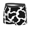 thumbnail image 2 of Bingfone Cow Print Black White Men'S Underwear - Casual Stretch Boxer Briefs-Large, 2 of 9
