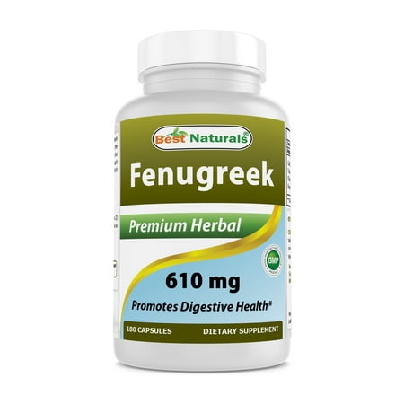 Best Naturals Fenugreek 610 mg 180 Capsules (Best Fenugreek Capsules For Breast Milk)