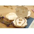 thumbnail image 4 of 1pcs English&Spanish Baby Wood Tooth Box Organizer Milk Teeth Storage Collect Teeth Umbilica Save Gifts Baby Tooth Box, 4 of 6