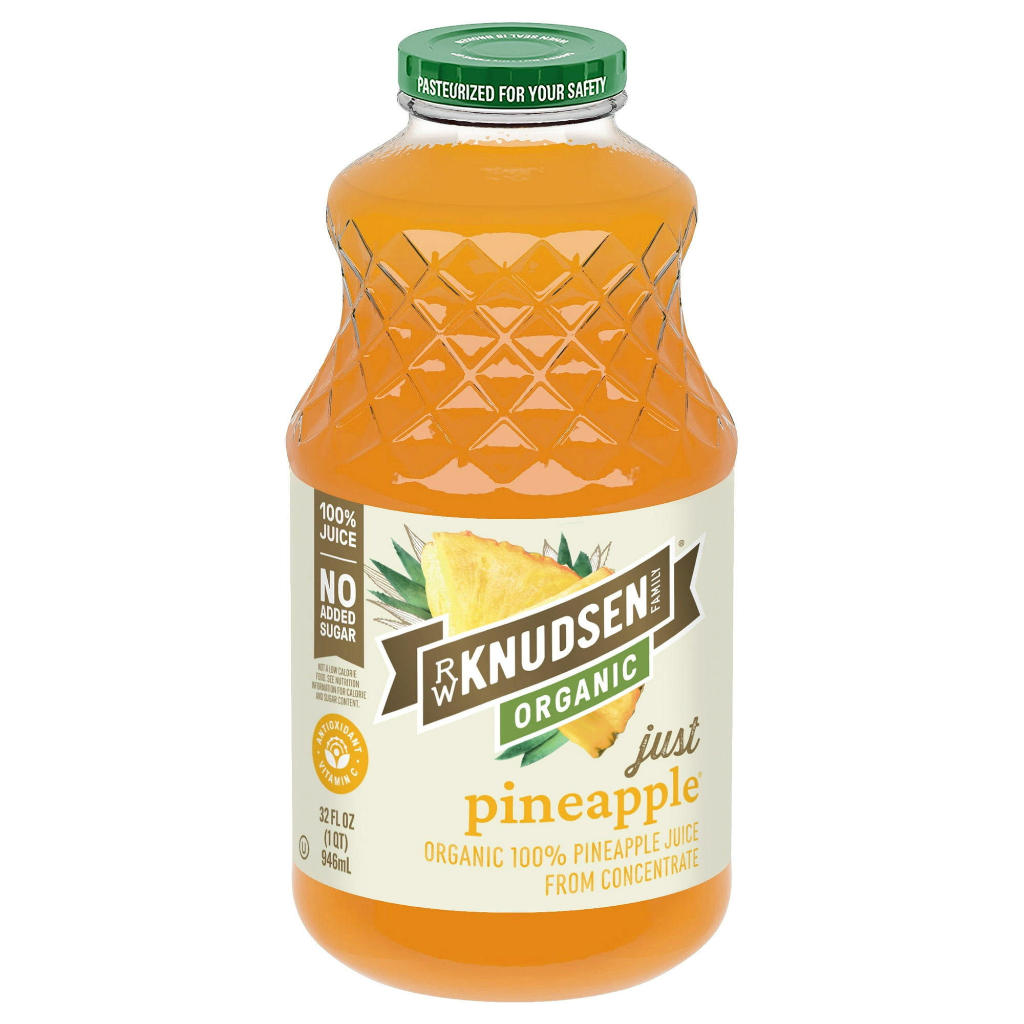 R.W. Knudsen Family Organic Juice Pineapple, 32.0 FL OZ