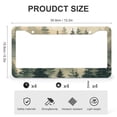 thumbnail image 3 of License Plate Frames Nature Pine Trees Scenic Foggy Mountain Car License Plate Frame 2 Pack Nature Fantasy Fog Magic Tree Quality Aluminum Metal License Plate Cover for Women Men, 3 of 6