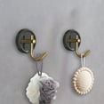 thumbnail image 6 of Ceramic Gold Wall Hook 2.4x2.4in No-Drill Adhesive Bathroom/Kitchen Hanger for Towels/Bags (Black/White/Red/Green 0.39lb)​, 6 of 6