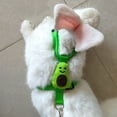 thumbnail image 4 of Bunny Harness and Leash Rabbit Costume Small Animal Outdoor Walking Cute Clothes for Chinchilla Guinea Pig Puppy, 4 of 17