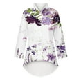 thumbnail image 5 of Blusa con bolsillo y estampado de solapa con botones de manga larga informal para mujer Pompotops FGAJ20484, 5 of 5