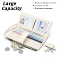 thumbnail image 2 of GAEKEAO Womens Wallet RFID Blocking Slim Thin Bifold Card Holder Vegan Leather Floral Long Clutch Wallets with Wristlet, 2 of 6