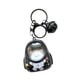 thumbnail image 2 of Llavero colgante con luz nocturna para bolso, llavero con diseño de astronauta y gato, juguete para pareja negro, 2 of 9