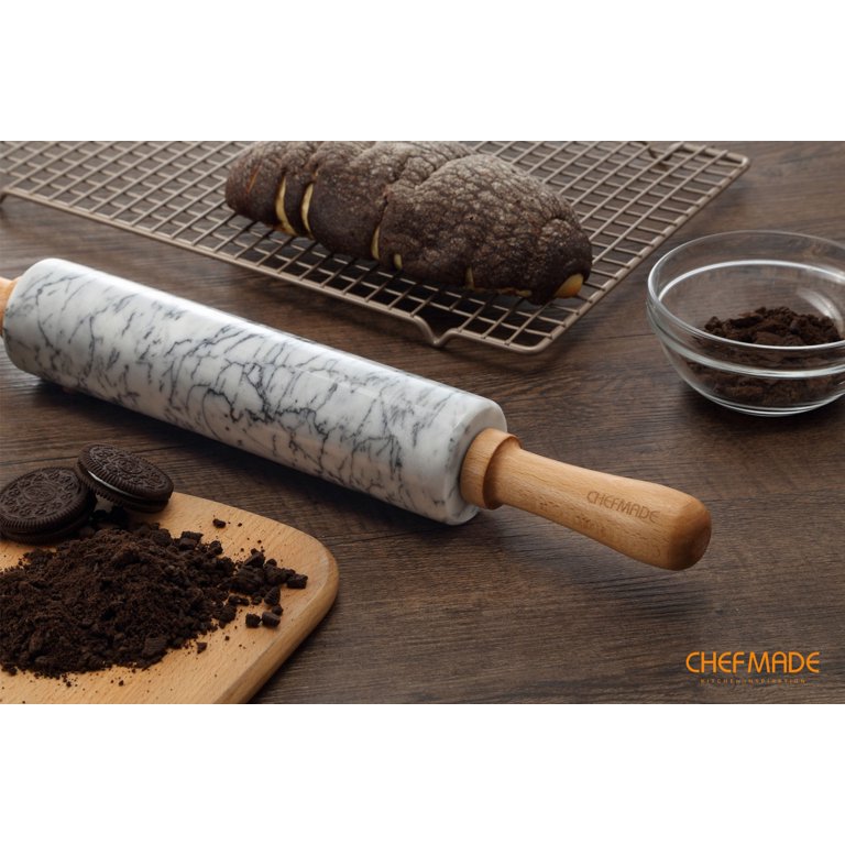 Rouleau à pâtisserie en marbre 18 po CHEFMADE - Canada Rouleau à pâtisserie en marbre 18 po CHEFMADE - Canada