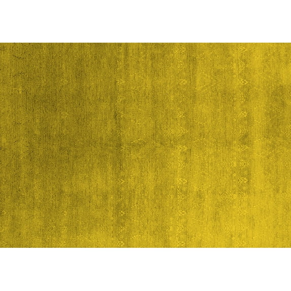 Ahgly Company Indoor Rectangle Oriental Yellow Industrial Area Rugs, 8' x 12'