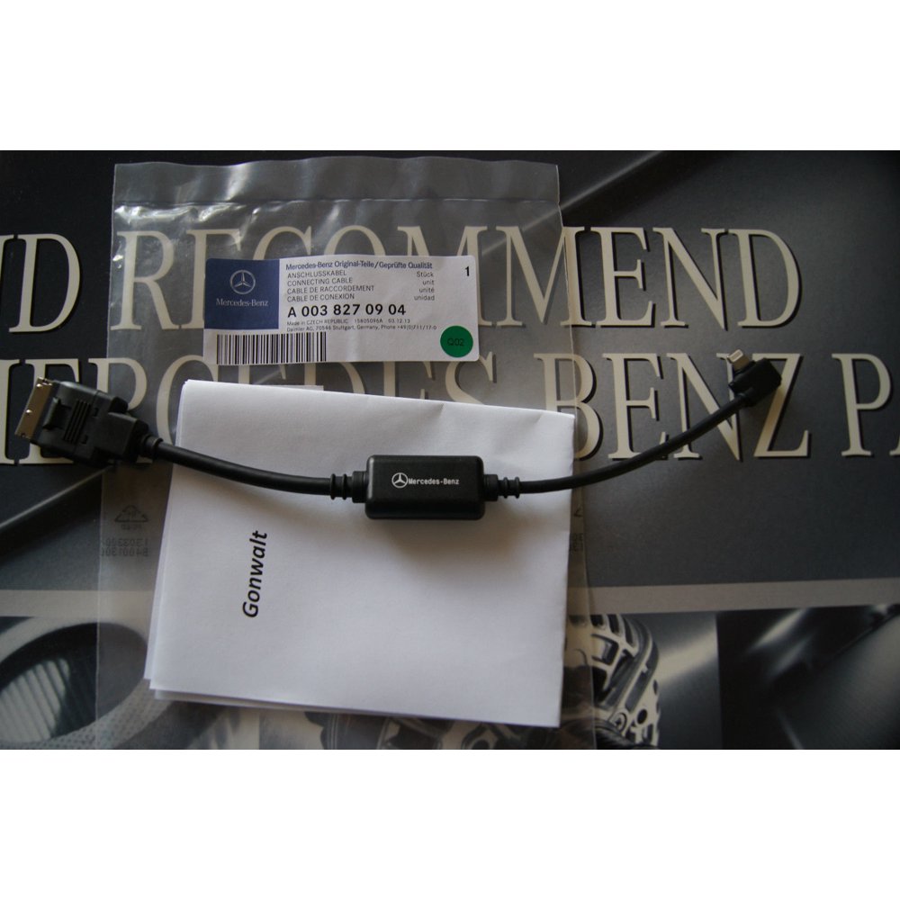 Mercedes ML350 ML550 ML M OE Media Interface Cable with Apple Ligtning