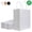 White, variant on Tripumer 20 Pcs Gift Bags with Handles Paper Gift Bags 8 x 4.3 x 10.7 inch Kraft Paper Bags Craft Gift Bags for Party Favors Grocery Shopping White