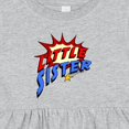 thumbnail image 4 of Inktastic Little Sister Superhero Girls Baby Dress, 4 of 5