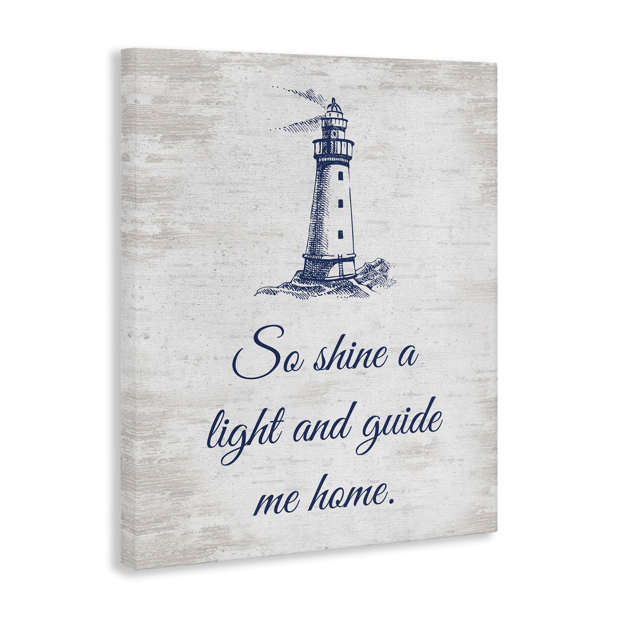 Stupell Industries Guide Me Home Coastal Painting Gallery Wrapped Canvas Art Print Wall Art, 30 x 40