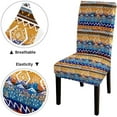 thumbnail image 4 of Boho Chair Covers Tribal Art Geometric Chair Covers Set of 6 Stretch Removable Washable Slipcovers for Dining Room Hotel Kitchen, 4 of 5