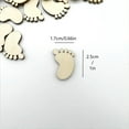 thumbnail image 6 of Pekkaxy Wooden Baby Foot Craft, 1 x 0.66 inch, Handmade Keepsake for Nursery Decor, Perfect for Baby's First Souvenir and Photo Display, 6 of 9