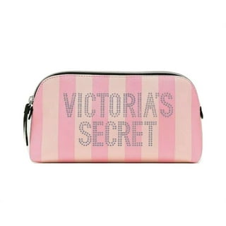 Victoria's Secret Small Hanging Weekender Bag - Pink/Black Stripe