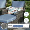 thumbnail image 4 of Brafab 9 Seat Wicker Outdoor Patio Furniture Set, Blue, 4 of 8