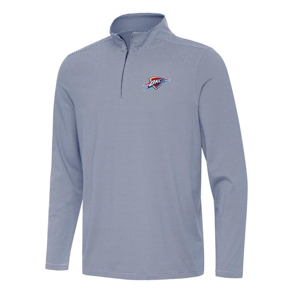 Men's Antigua Navy Oklahoma City Thunder Twine Quarter-Zip Top