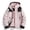 A-Pink, variant on Women's 3 in 1 Rain Jacket with Hood Casual Fashion Zip Up Fleece Lined Detachable Jacket Solid Lapel Long Sleeve Water Wind Breaker Coat with Pockets