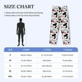 thumbnail image 2 of Mens Pajama Pants - Soft Sleep & Lounge Pants for Men, white cow glasses moo funny Cuteness Casual PJ Bottoms Pants with Pockets, 2 of 5