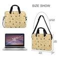 thumbnail image 3 of FORMRS 16" Laptop Bag Carrying Sleeve Case with Handle Travel Shoulder Briefcase, Cute Bee Pattern, 3 of 8