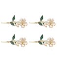 thumbnail image 2 of Hair Clips For Women Barrettes Elegant Flower Design 4Pcs, 2 of 3