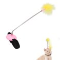 thumbnail image 3 of Collar Cat Teaser, Toys With Self Excited Feather Neck Interactive TeaserDark Blue, 3 of 8