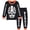 4# Black, variant on FEDPOP Toddler Boys Halloween Pajamas Kids Skeleton Glow in the Dark Sleepwear Pjs Set 3T