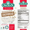 Orgran Gluten Free Toasted OIF8 Buckwheat Crispibread Organic Buckwheat Vegan friendly made
