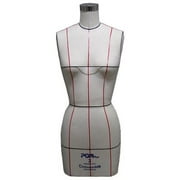 PGM 601-8 Industry Grade Missy Dress Forms with Natural Hip & Height Adjustable Base, Size 8