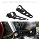 thumbnail image 2 of JUSPOCKET 2 piezas de soportes de montaje para faros delanteros de motocicleta Horquilla Racer 28mm-34mm Se adapta a Honda Kawasaki (negro), 2 of 9